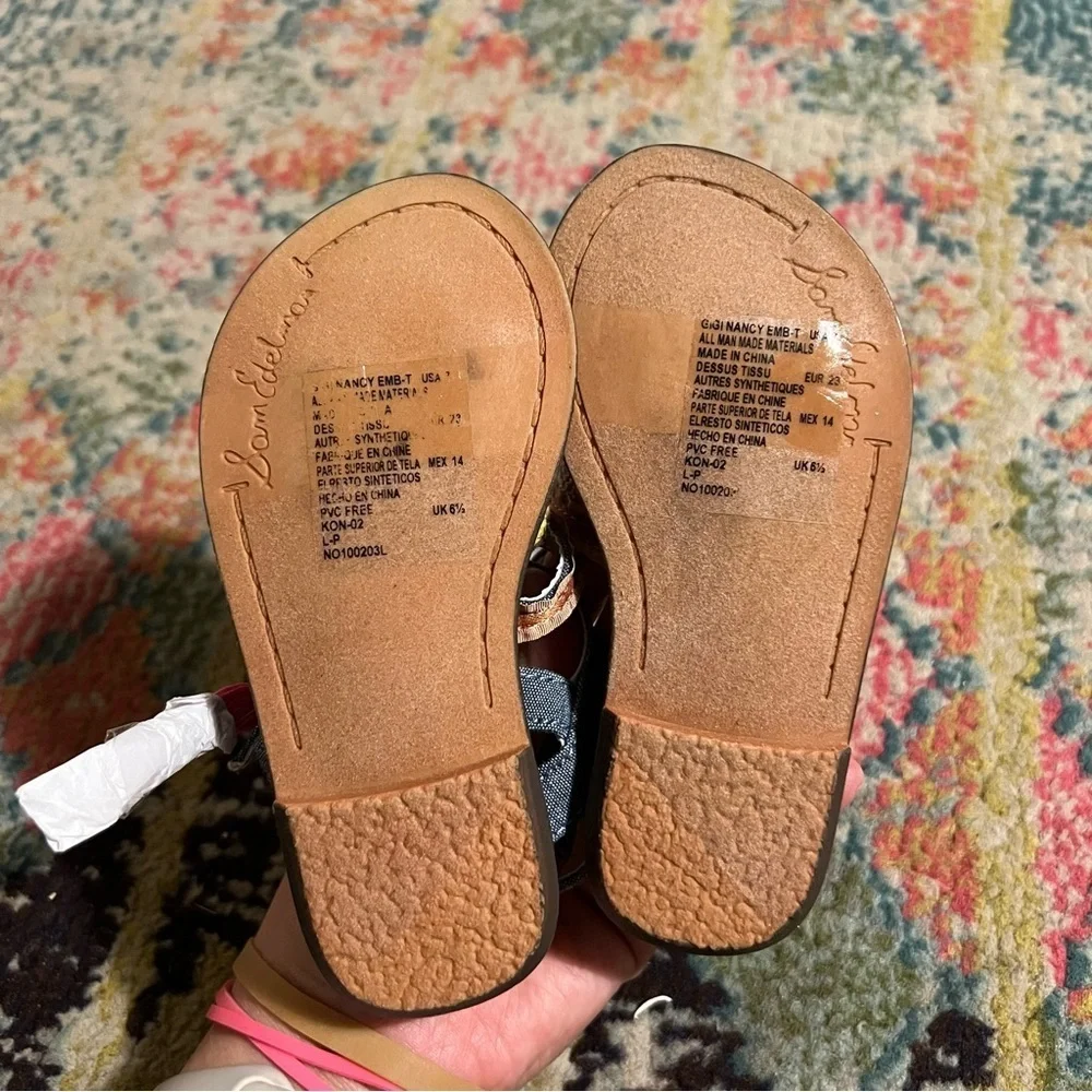 Sam Edelman Noa chambray sandals baby girl size 7